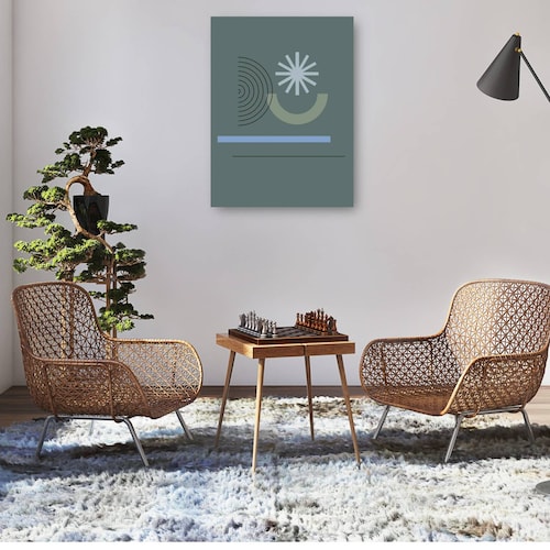 cuadro decorativo Círculo de copo de nieve Mod