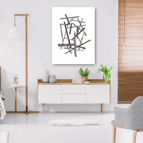 cuadro decorativo recoger palos ii