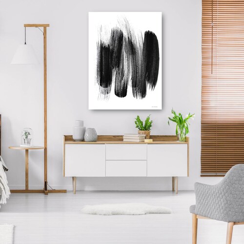 cuadro decorativo trazos negros