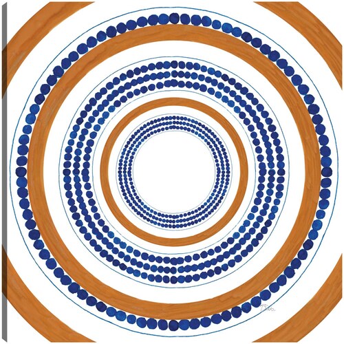 cuadro decorativo Azulejo de círculo punteado italiano