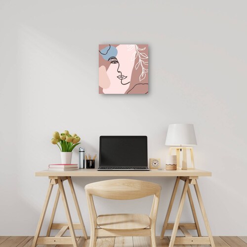cuadro decorativo Chica nórdica abstracta