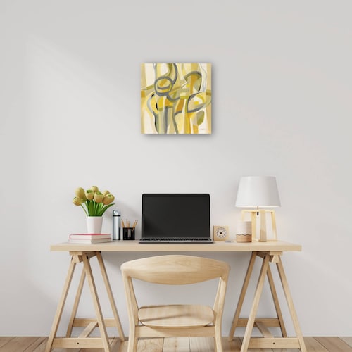 cuadro decorativo Medio Mod Amarillo