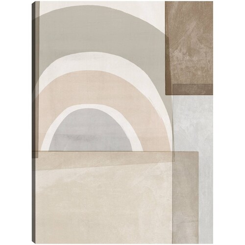 cuadro decorativo Bloques de color beige
