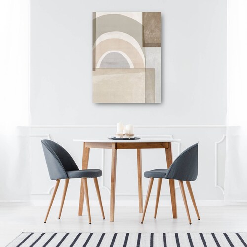cuadro decorativo Bloques de color beige