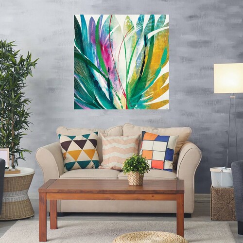 Cuadro Decorativo - Agave - K. Nari - 56X56 cm - Arte Abstracto - Impresión en Lienzo - Fine Art TJ