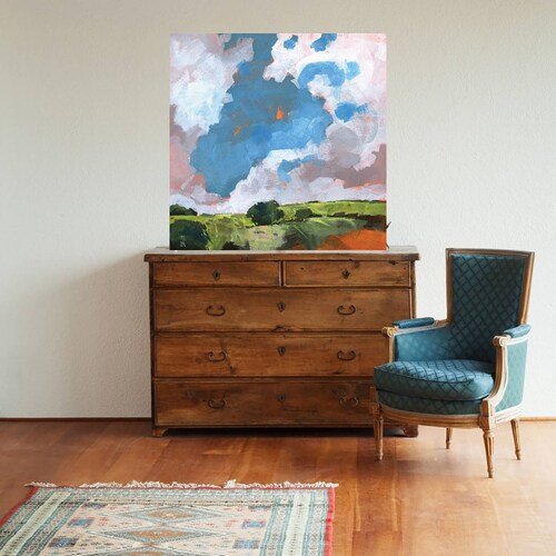 Cuadro Decorativo - Amanecer de otoño - Paul Bailey - 94X94 cm - Arte Abstracto - Impresión en Lienzo - Fine Art TJ