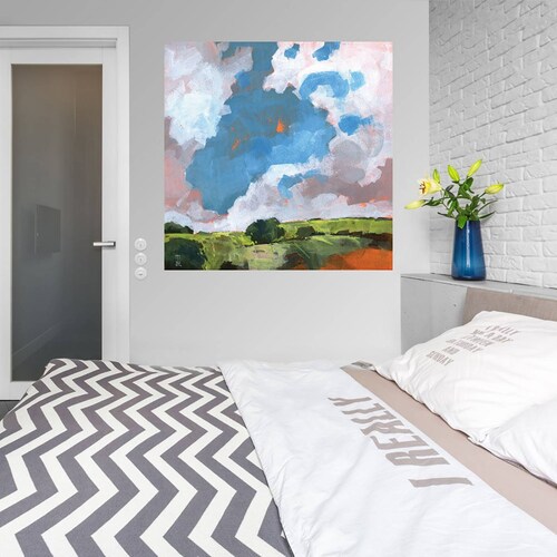 Cuadro Decorativo - Amanecer de otoño - Paul Bailey - 94X94 cm - Arte Abstracto - Impresión en Lienzo - Fine Art TJ