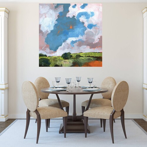 Cuadro Decorativo - Amanecer de otoño - Paul Bailey - 94X94 cm - Arte Abstracto - Impresión en Lienzo - Fine Art TJ