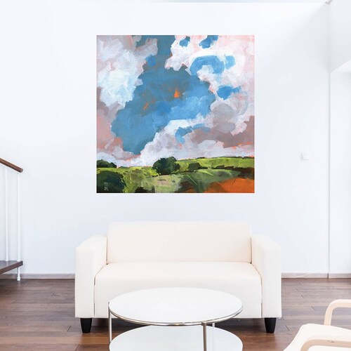 Cuadro Decorativo - Amanecer de otoño - Paul Bailey - 94X94 cm - Arte Abstracto - Impresión en Lienzo - Fine Art TJ