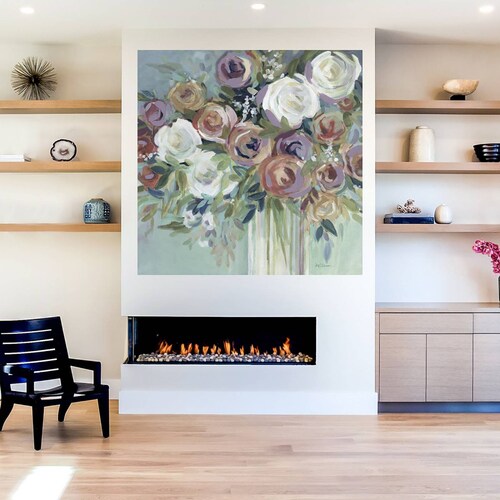 Cuadro Decorativo | Bouquet Confeti II | Carol Robinson | 122X122 Cm | Arte Floral | Impresión en Lienzo | Fine Art TJ