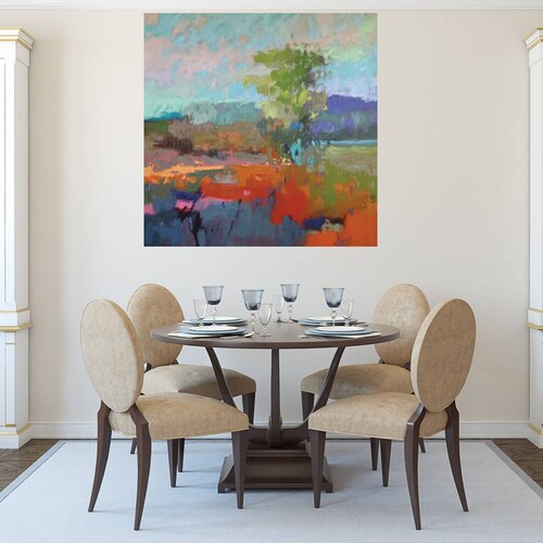 Cuadro Decorativo | Campo de color XII | Jane Schmidt | 56X56 Cm | Arte Abstracto | Impresión en Lienzo | Fine Art TJ
