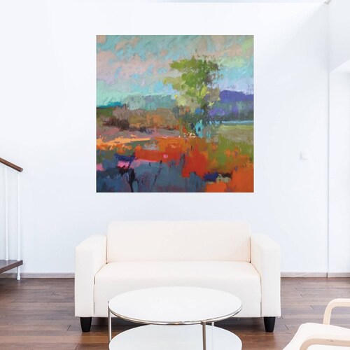 Cuadro Decorativo | Campo de color XII | Jane Schmidt | 56X56 Cm | Arte Abstracto | Impresión en Lienzo | Fine Art TJ