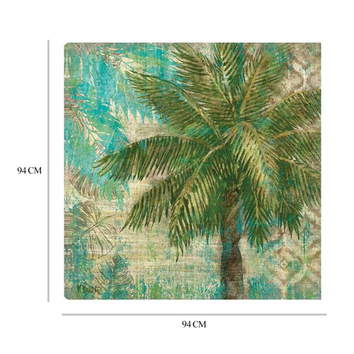 Cuadro Decorativo | Escape en Aqua II | Paul Brent | 94X94 Cm | Arte Floral | Impresión en Lienzo | Fine Art TJ