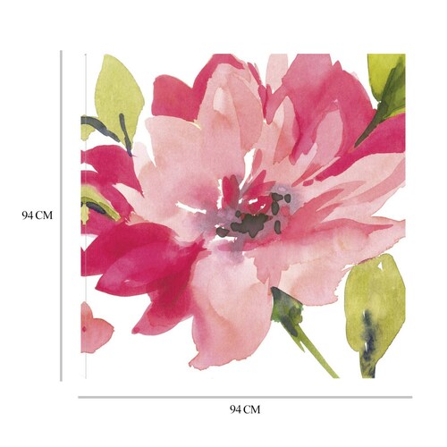 Cuadro Decorativo | Flor Carmesí II | Sandra Jacobs | 94X94 Cm | Arte Floral | Impresión en Lienzo | Fine Art TJ
