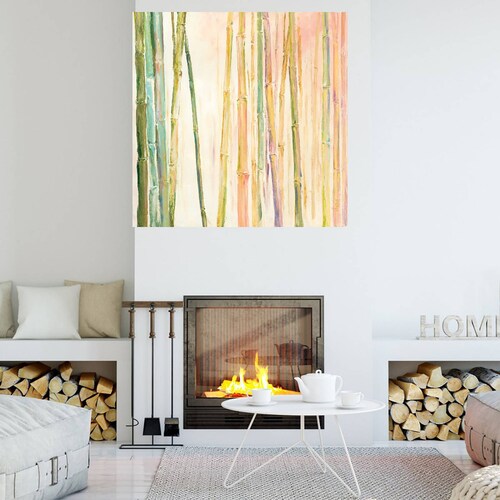 Cuadro Decorativo | Bambú II | Dina D'Argo | 122X122 Cm | Arte Floral | Impresión en Lienzo | Fine Art TJ