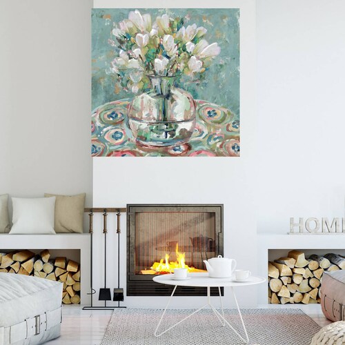 Cuadro Decorativo | Barcelona | Studio Arts | 56X56 Cm | Arte Florero | Impresión en Lienzo | Fine Art TJ