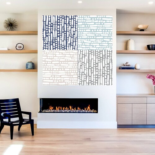 Cuadro Decorativo | Corrientes Cruzadas | Cheryl Warrick | 56X56 Cm | Arte Abstracto | Impresión en Lienzo | Fine Art TJ