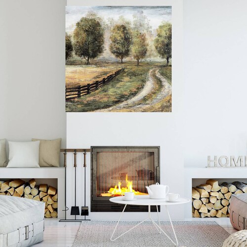 Cuadro Decorativo | De vuelta a casa II | Sandy Doonan | 82X82 Cm | Arte Paisaje | Impresión en Lienzo | Fine Art TJ