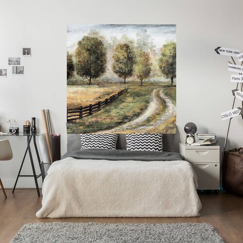 Cuadro Decorativo | De vuelta a casa II | Sandy Doonan | 94X94 Cm | Arte Paisaje | Impresión en Lienzo | Fine Art TJ