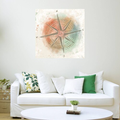 Cuadro Decorativo | Explora el Mundo II | Veronique Charron | 56X56 Cm | Arte Abstracto | Impresión en Lienzo | Fine Art TJ