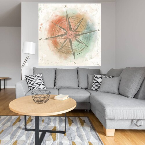 Cuadro Decorativo | Explora el Mundo II | Veronique Charron | 56X56 Cm | Arte Abstracto | Impresión en Lienzo | Fine Art TJ