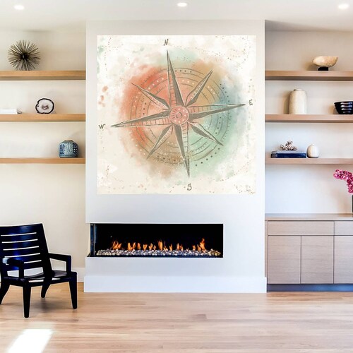 Cuadro Decorativo | Explora el Mundo II | Veronique Charron | 56X56 Cm | Arte Abstracto | Impresión en Lienzo | Fine Art TJ