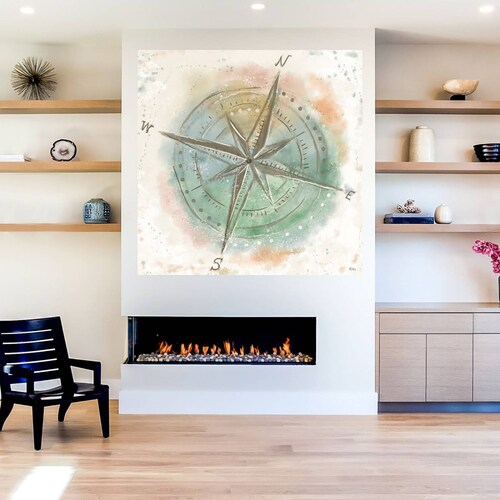 Cuadro Decorativo | Explora el Mundo III | Veronique Charron | 56X56 Cm | Arte Abstracto | Impresión en Lienzo | Fine Art TJ