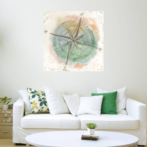 Cuadro Decorativo | Explora el Mundo III | Veronique Charron | 82X82 Cm | Arte Abstracto | Impresión en Lienzo | Fine Art TJ