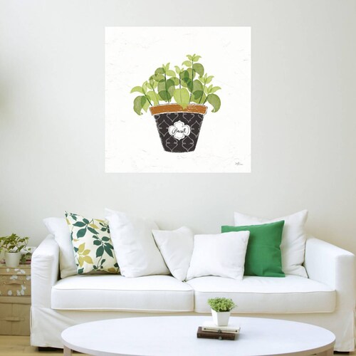 Cuadro Decorativo | Herbas finas viii | Janelle Penner | 82X82 Cm | Arte Floral | Impresión en Lienzo | Fine Art TJ