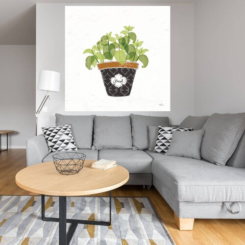 Cuadro Decorativo | Herbas finas viii | Janelle Penner | 82X82 Cm | Arte Floral | Impresión en Lienzo | Fine Art TJ