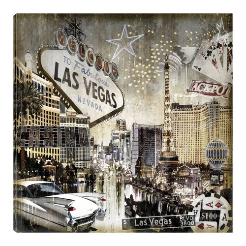 Cuadro Decorativo | Las Vegas | Dylan Matthews | 94X94 Cm | Arte Ciudades | Impresión en Lienzo | Fine Art TJ