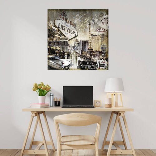 Cuadro Decorativo | Las Vegas | Dylan Matthews | 94X94 Cm | Arte Ciudades | Impresión en Lienzo | Fine Art TJ