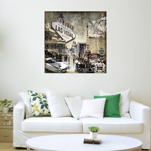 Cuadro Decorativo | Las Vegas | Dylan Matthews | 94X94 Cm | Arte Ciudades | Impresión en Lienzo | Fine Art TJ