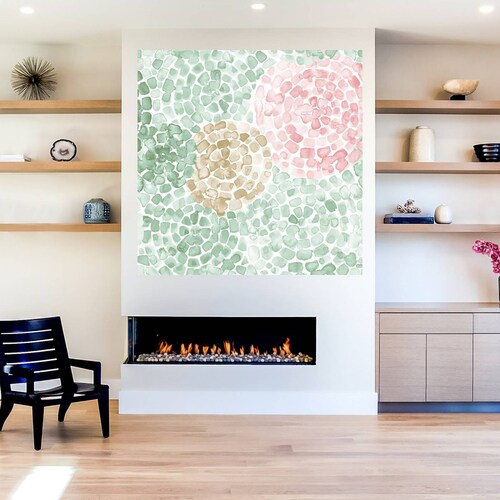 Cuadro Decorativo | Patron Boho IV | Dina June | 122X122 Cm | Arte Abstracto | Impresión en Lienzo | Fine Art TJ