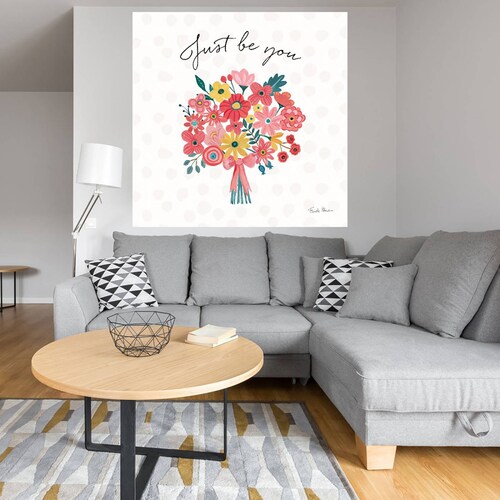 Cuadro Decorativo | Pétalos brillantes II | Farida Zaman | 56X56 Cm | Arte Frases | Impresión en Lienzo | Fine Art TJ