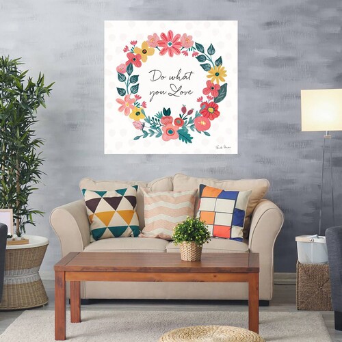 Cuadro Decorativo | Pétalos brillantes V | Farida Zaman | 56X56 Cm | Arte Frases | Impresión en Lienzo | Fine Art TJ