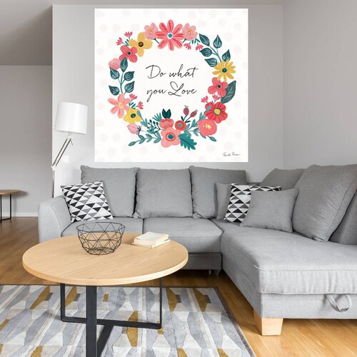 Cuadro Decorativo | Pétalos brillantes V | Farida Zaman | 56X56 Cm | Arte Frases | Impresión en Lienzo | Fine Art TJ