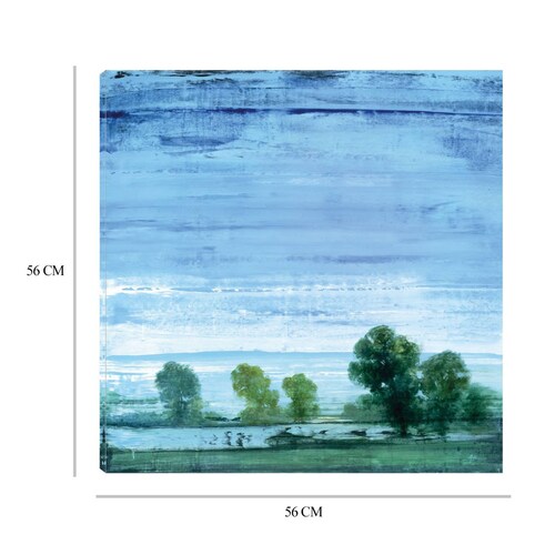 Cuadro Decorativo | Prado Azul II | Simon Addyman | 56X56 Cm | Arte Paisaje | Impresión en Lienzo | Fine Art TJ