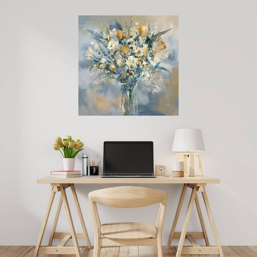 Cuadro Decorativo | Soho I | Studio Arts | 122X122 Cm | Arte Floral | Impresión en Lienzo | Fine Art TJ