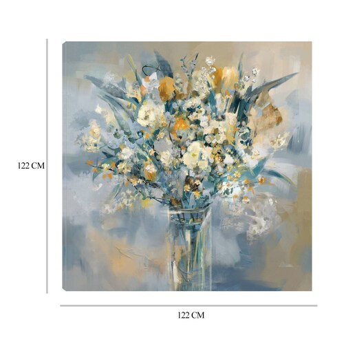 Cuadro Decorativo | Soho I | Studio Arts | 122X122 Cm | Arte Floral | Impresión en Lienzo | Fine Art TJ