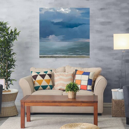 Cuadro Decorativo | Tormenta de la tarde | Kathrine Lovell | 56X56 Cm | Arte Paisaje | Impresión en Lienzo | Fine Art TJ