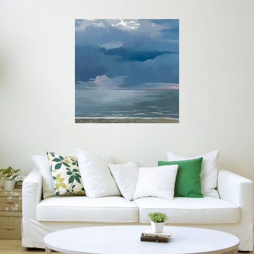 Cuadro Decorativo | Tormenta de la tarde | Kathrine Lovell | 56X56 Cm | Arte Paisaje | Impresión en Lienzo | Fine Art TJ