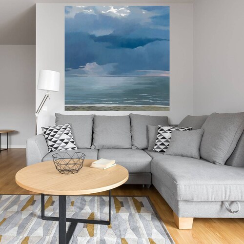 Cuadro Decorativo | Tormenta de la tarde | Kathrine Lovell | 56X56 Cm | Arte Paisaje | Impresión en Lienzo | Fine Art TJ