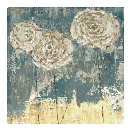 Cuadro Decorativo | Tres flores | Carol Black | 82X82 Cm | Arte Floral | Impresión en Lienzo | Fine Art TJ