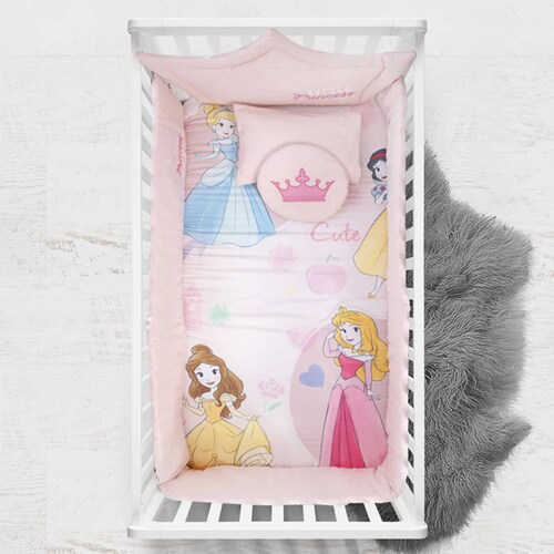 CHIQUI MUNDO Juego edredón Cuna Disney Princess 6pzas
