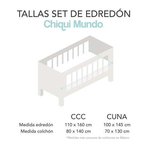 CHIQUI MUNDO Set de edredón Cuna Buhitos 6 pzas.