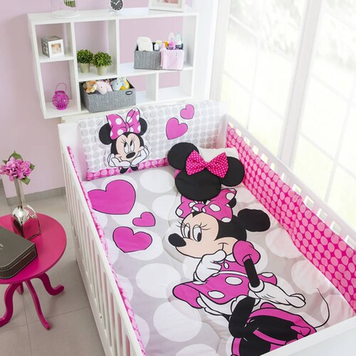 CHIQUI MUNDO Set de edredón Cuna Minnie 6 pzas.