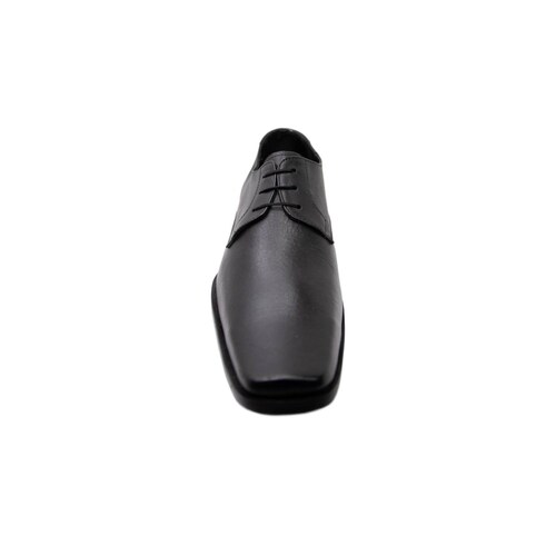 Zapato Piel Negro Suela Cuero Albert   Manolo 484