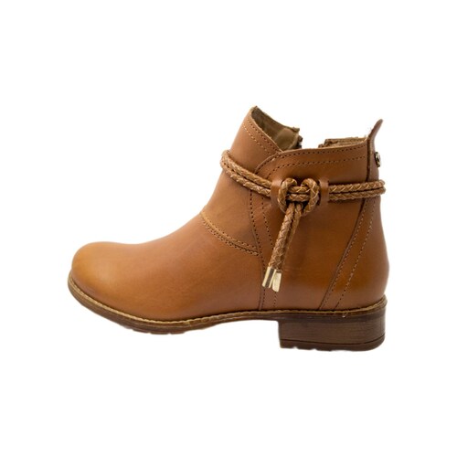 Botin Mujer Piel Cognac Verdetabaco   Manolo 214 1 2