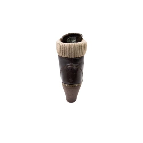 Botin Mujer Piel Moka Verdetabaco   Manolo 216